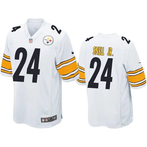 Men Pittsburgh Steelers #24 Benny Snell Jr Nike White Game NFL Jersey->pittsburgh steelers->NFL Jersey
